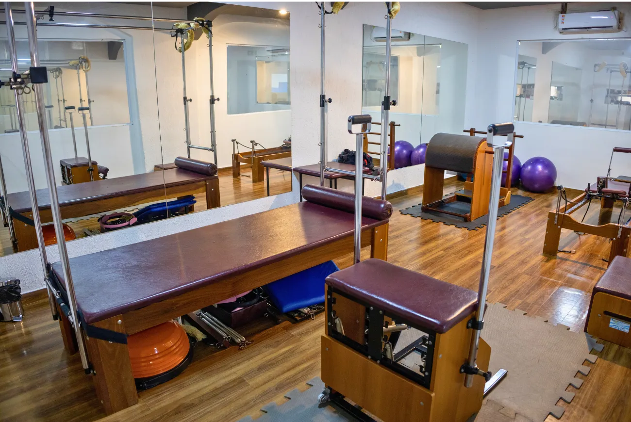 espaço de treino runner pilates equipamentos